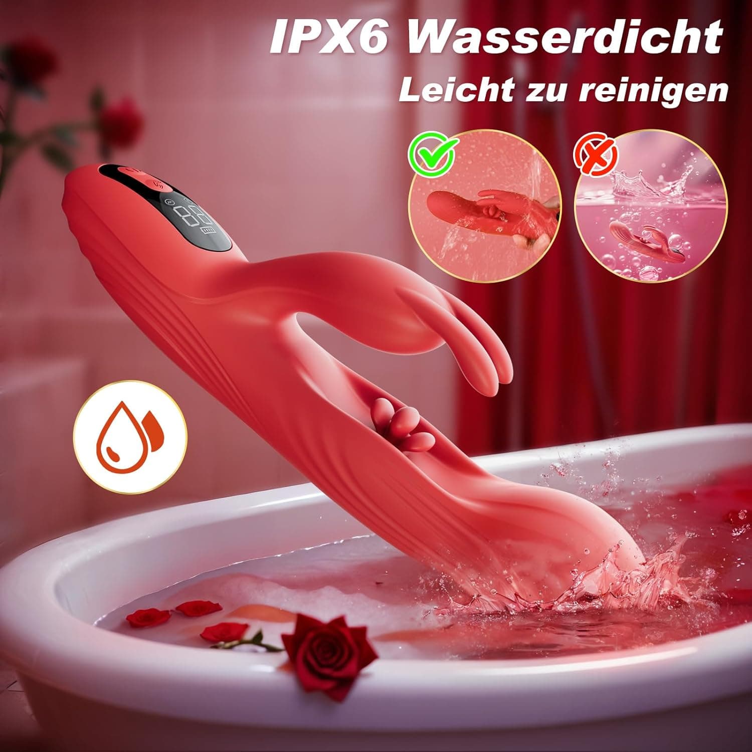 Vibration für Frauen Sex Spielzeug Dildo Vibrator - G Punkt Vibratoren mit 9 Vibrationen &amp; 9 Pulsationen, Sex Spielzeug für die Frau Klitoris Stimulator für Sie Sexspielzeug Sex Toys Dildos Vibrators
