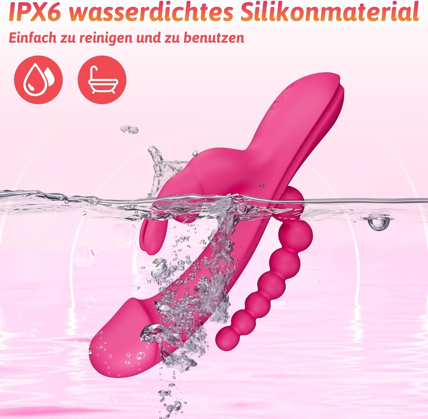 Vibrator für die Frau Dildo Sexspielzeug - 3 in 1 G Punkt Vibrator mit 10 Vibrationen &amp; 10 Pulsationsmodi, diskretes Design Sexspielzeug für Frauen, Klitoris Vibratoren Frauen leise