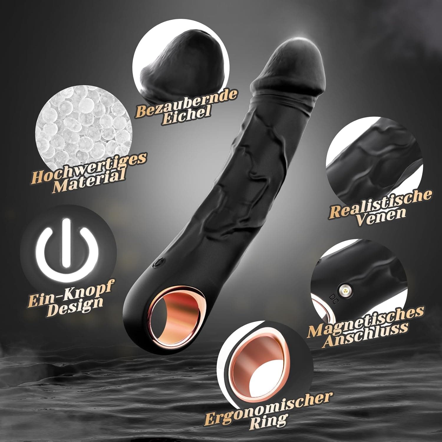 Klassischer Vibrator Dildo Sex spielzeug für die Frau Vibratorensets für Frauen extrem Ergonomisch mit 10 Vibration für Frauen Sexspielzeug Sex toys Toyset Realistische Vibratoren