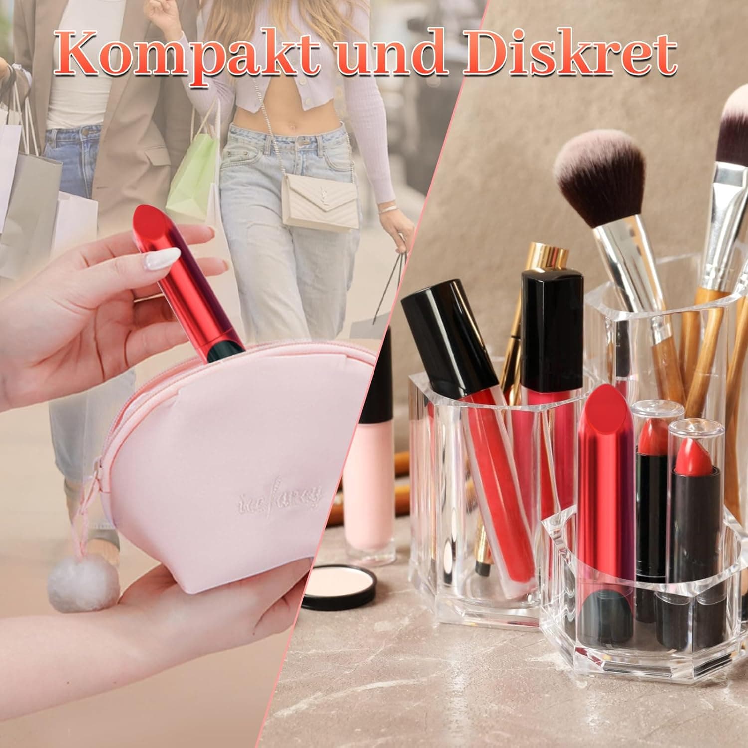 Mini Vibrator Frau Sex Toys - Vibration für Frauen Sex Spielzeug für die Frau mit 10 Vibrations Sex Spielzeug für die Paare Vibrators Sexspielzeug für Frauen Vibratoren Leise und Stark Klitoris Dildo