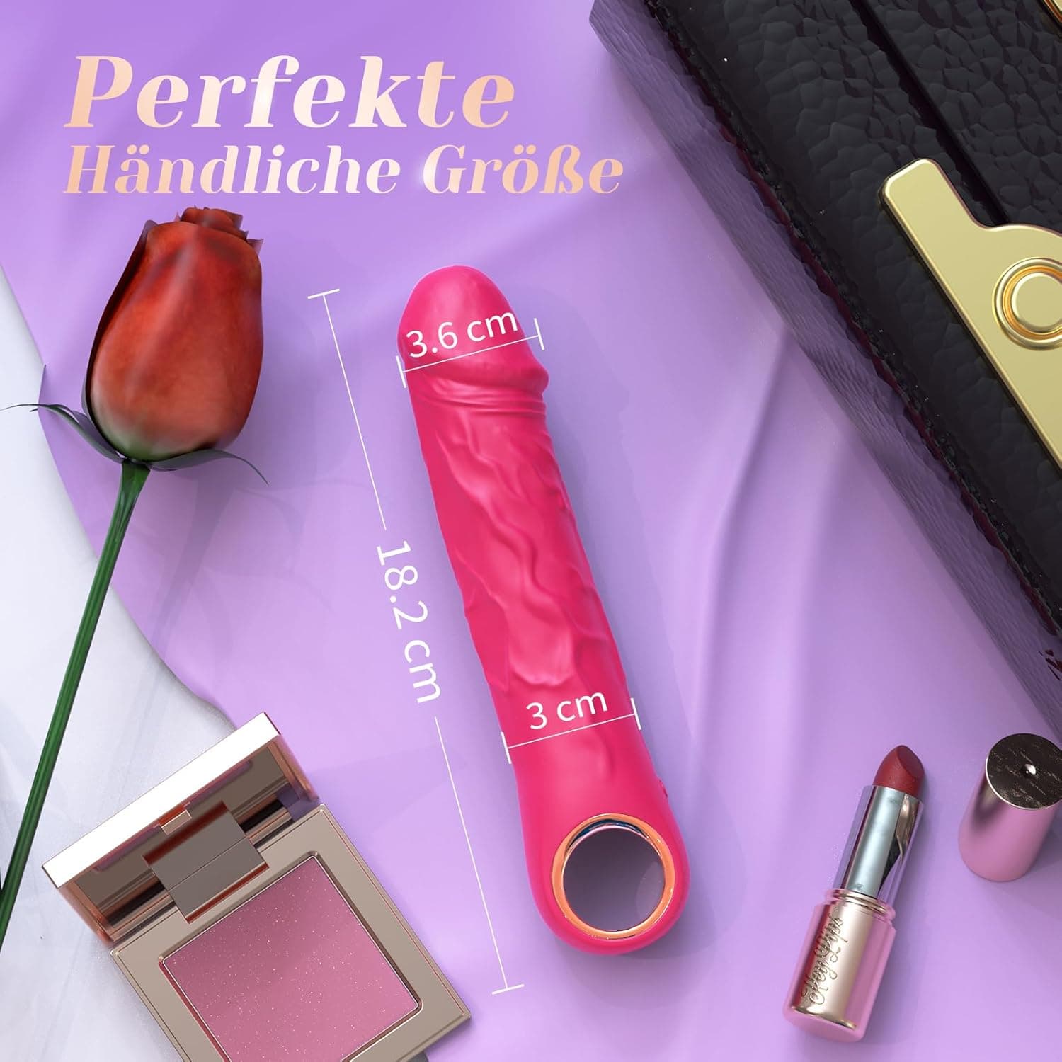 3D-Realistisch Sexspielzeug für Paare Extrem Sex Vibratoren, Vibration für Frauen mit 10 Vibrationen G-Punkt Klitoris, Sex Spielzeug für die Paare Sex Toyset für Woman Realistische Vibratoren