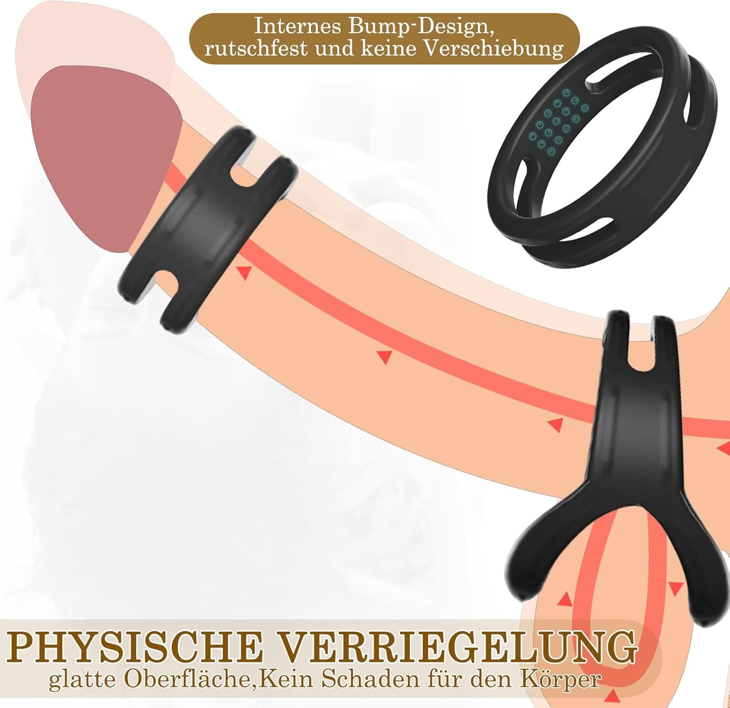 BDSMJOY 6 Cockringe extrem Silikon mit 3 Penisringe,Pennisring dehnbar Silikon,multifunktional Hodenring Eichelring Cockring Penis Ring Cock Ring Pennisring Sex Spielzeug für die Männer extrem