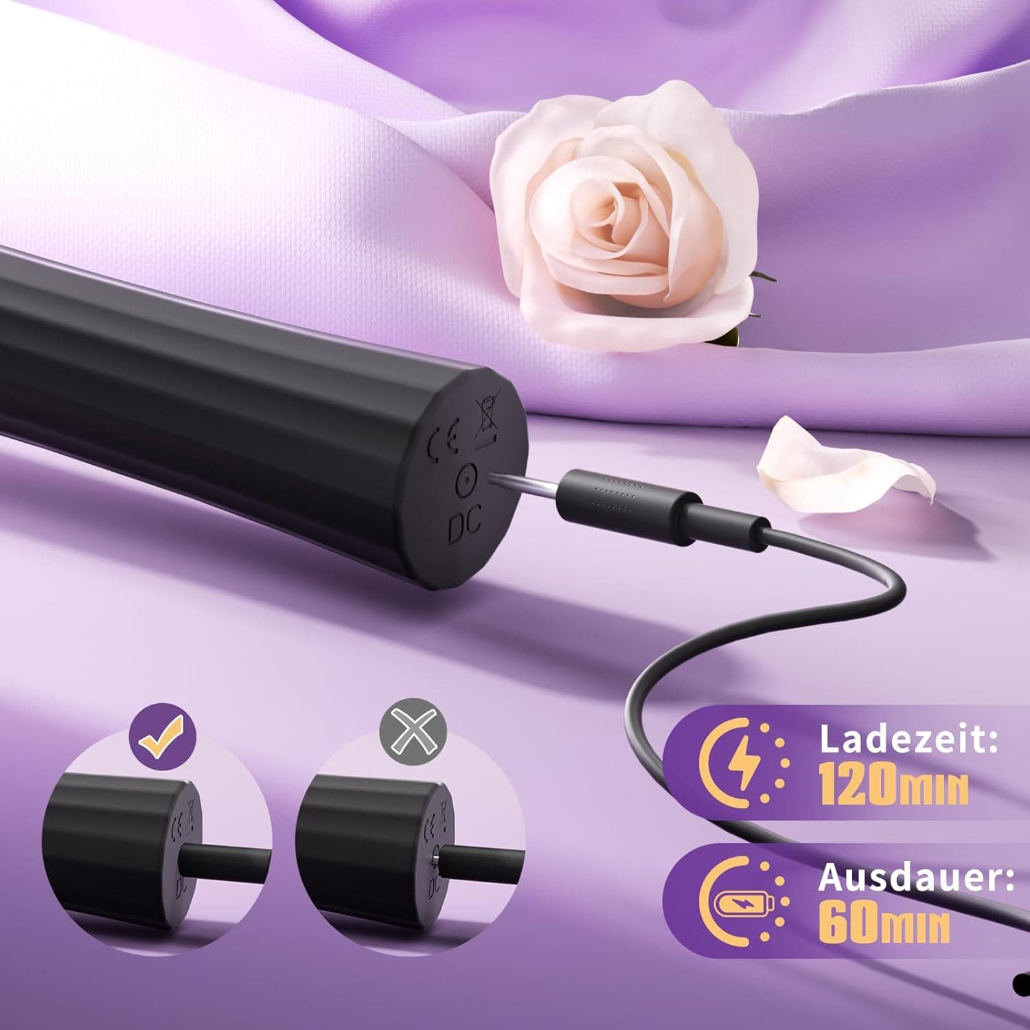 Gobeken Vibrator mit Flexibler Kopf Sex Spielzeug für die Frau 5 Frequenz, Vibration für Frauen Paare Sexspielzeug für Männer solo 3 Stärke, Vibratorensets für Frauen IPX6 Sex Toys Dildo Liebeskugeln