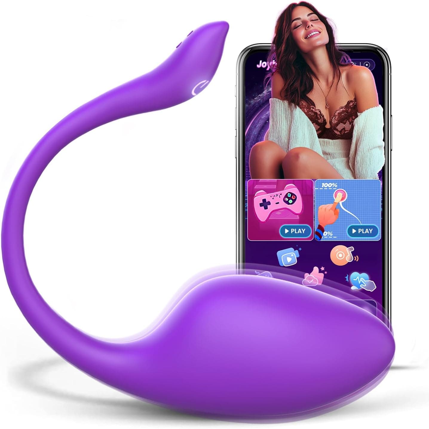 Cacuola KI-Sync Vibrator Sex Spielzeug für die Frau Paare, Weiches Vollsilikon Vibration für Frauen Erotisches Sexspielzeug, Vibratorensets für Frauen Klitoris, Liebeskugeln Dildo Sex Toys mit APP