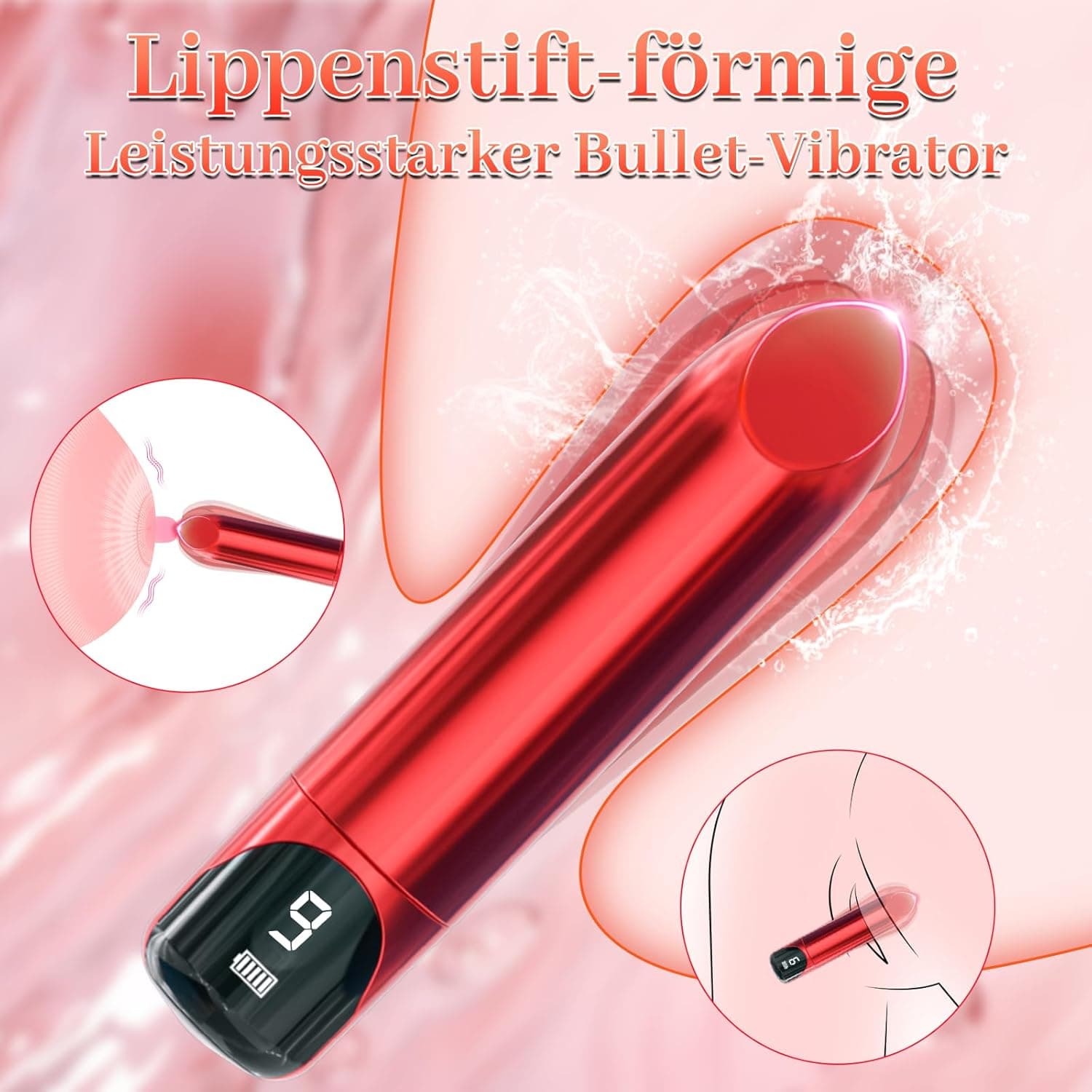 Mini Vibrator Frau Sex Toys - Vibration für Frauen Sex Spielzeug für die Frau mit 10 Vibrations Sex Spielzeug für die Paare Vibrators Sexspielzeug für Frauen Vibratoren Leise und Stark Klitoris Dildo