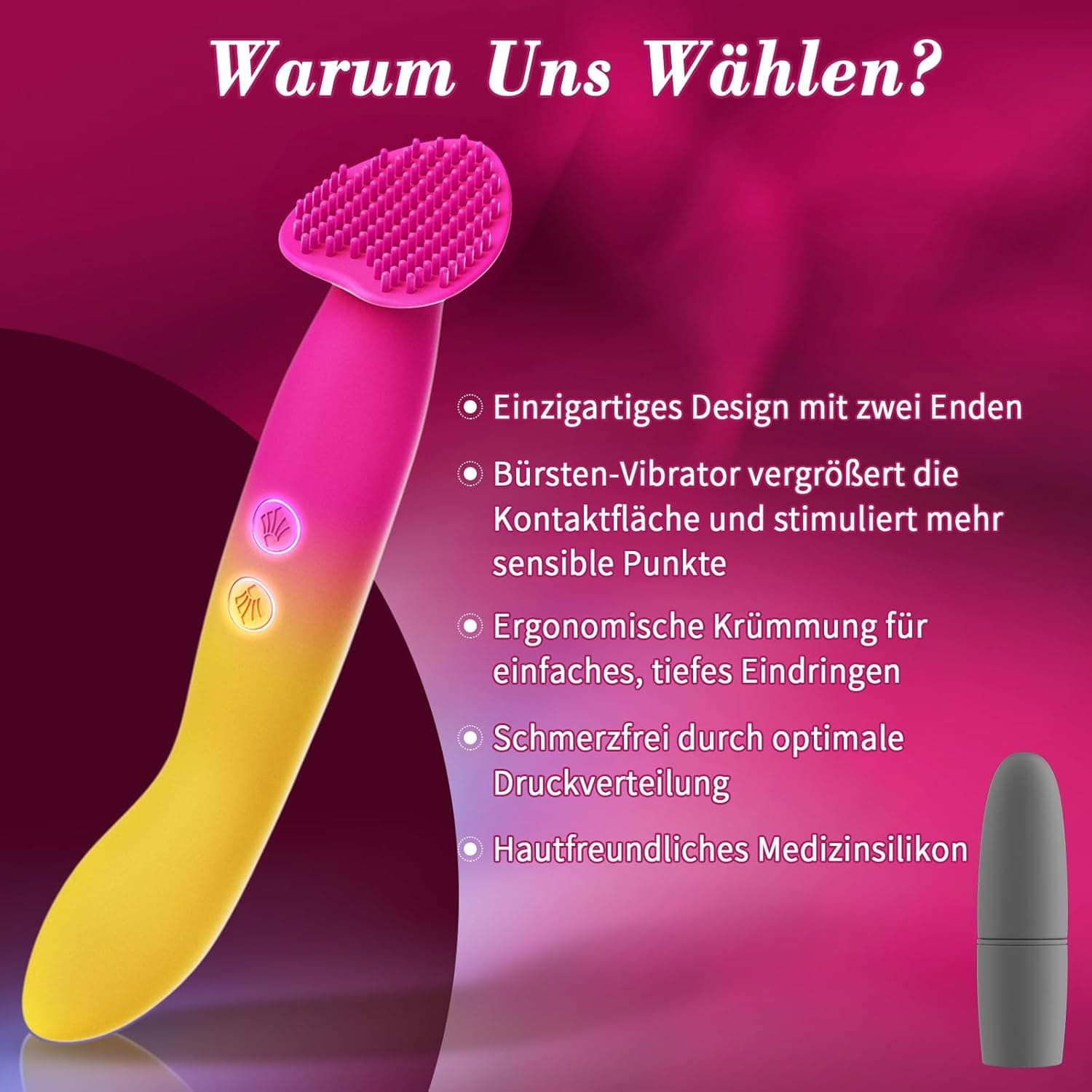 Vibrator Sex Spielzeug für die Frau - Vibratorensets Vibration für Frauen Solo Dildos Erotisches Sexspielzeug für Paare Männer Extrem Toys mit 10*10 Vibration, Klitoris Stimulator Toyset für Sie Woman