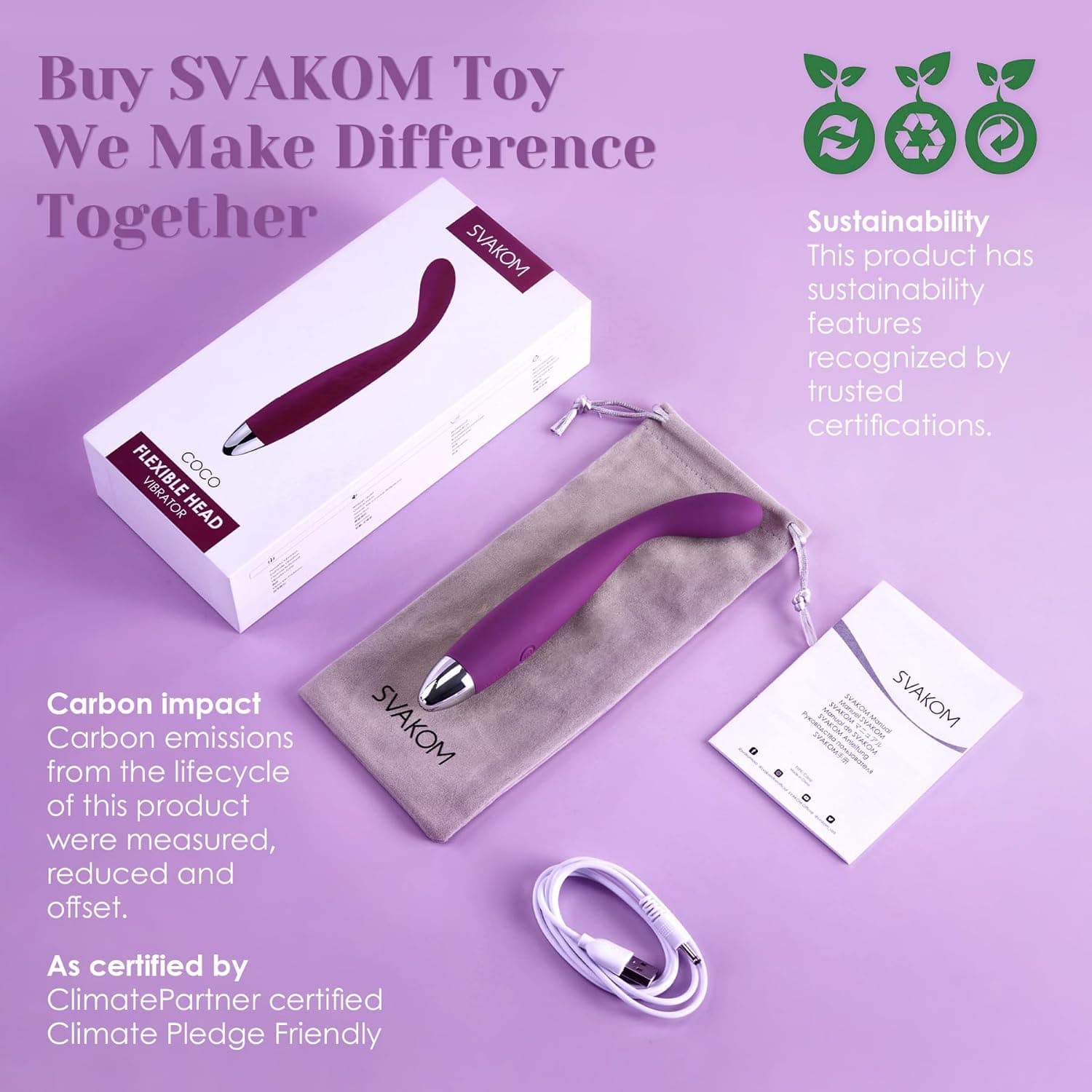 SVAKOM COCO Vibratoren für Sie,8 Sekunden zum Orgasmus,Dildo Erotik Sexspielzeug für Paare und Frauen,Vibrator mit Stoßfunktion,Klitoris G-Punkt Stimulator,Analvibrator