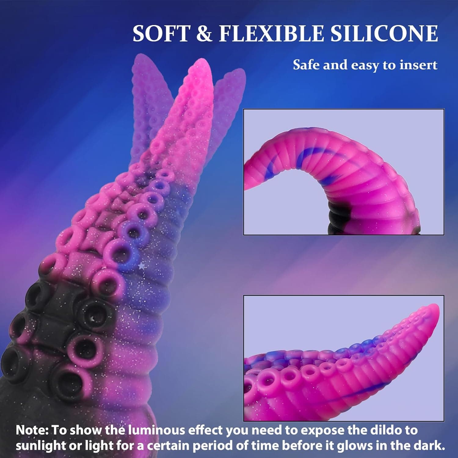 8.3'' Tentakel realistische Monster Dildo, Big Thick Anal Dildo mit starken Saugnapf für Erwachsene, Silikon Octopus riesigen Hintern Plug Trainer Prostata-Massagegerät Sex-Spielzeug für Frauen