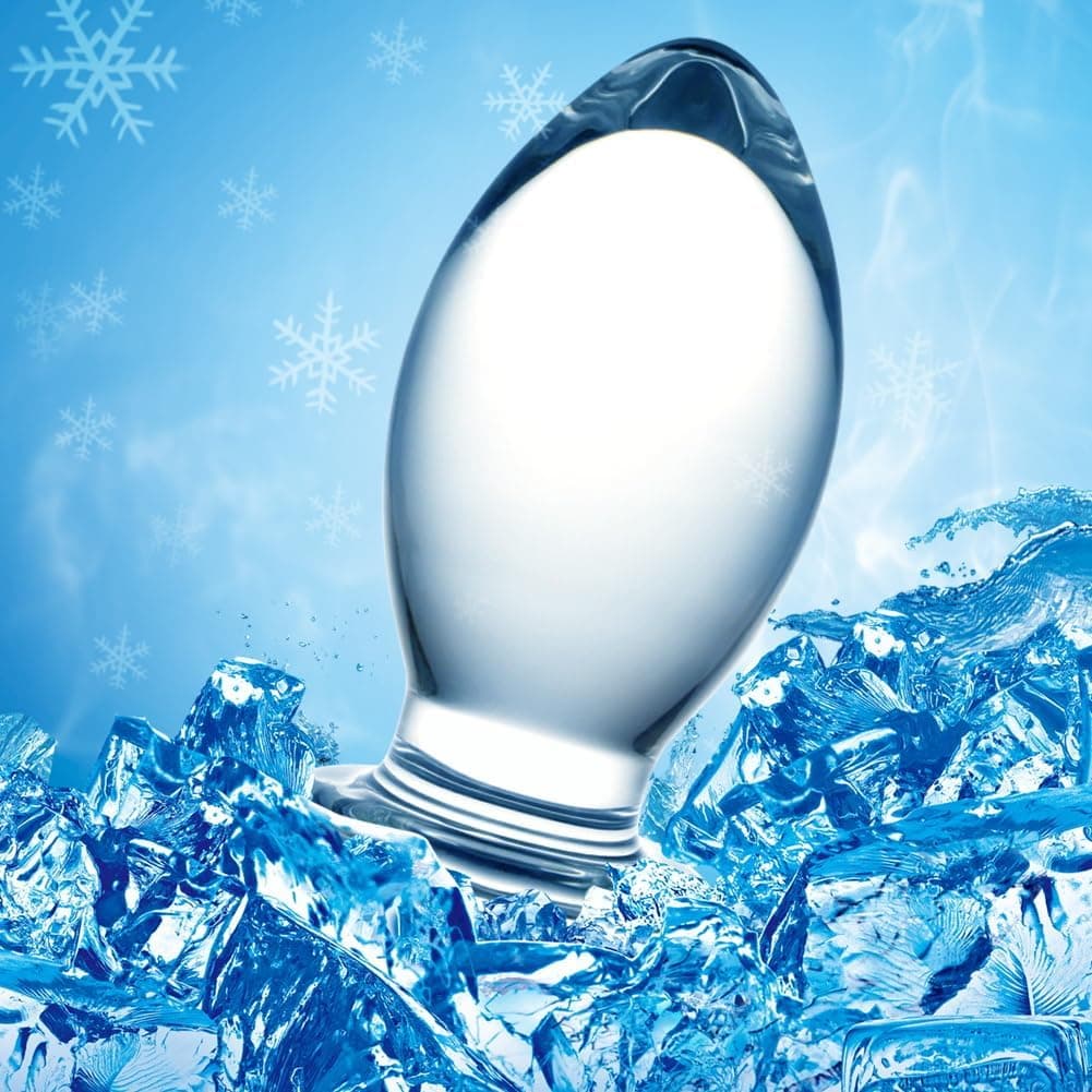 SXOVO Glas Butt Plug, Clear Anal Plugs Butt Plug Kristallglas Dildo Anal Klassische Dildos Anal Dildo Anal Toys Sexspielzeug für Männer und Frauen, Erwachsene Paare, Einsteiger (S)