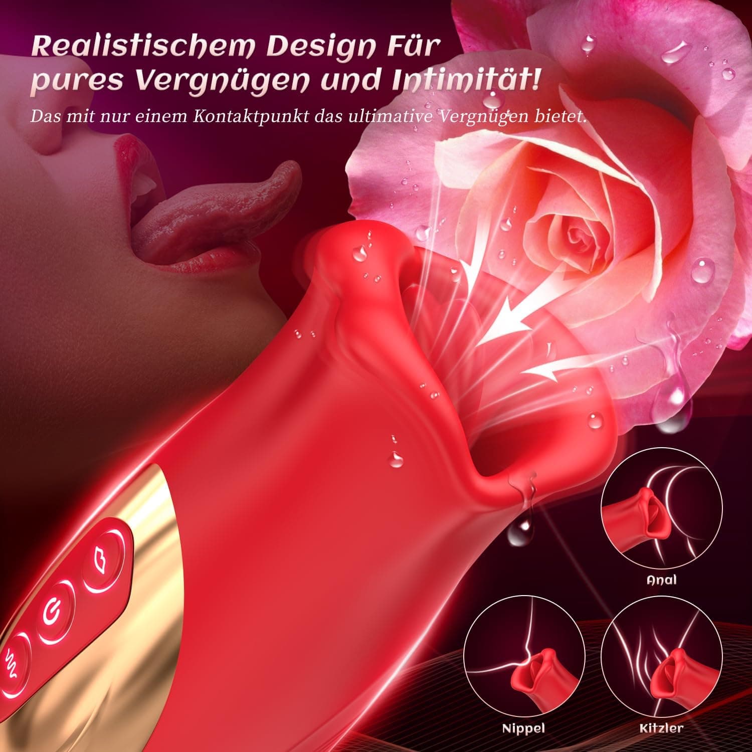 Vibrator für Frauen Sex Sexspielzeug,10 Saugstärken 10 Vibrationsmodi Vibratoren Sex Spielzeug für Frau, Sex Toy Lecken für Klitoris Brustwarze Stimulator für Sie, Sex Spielzeug für Paare Frau