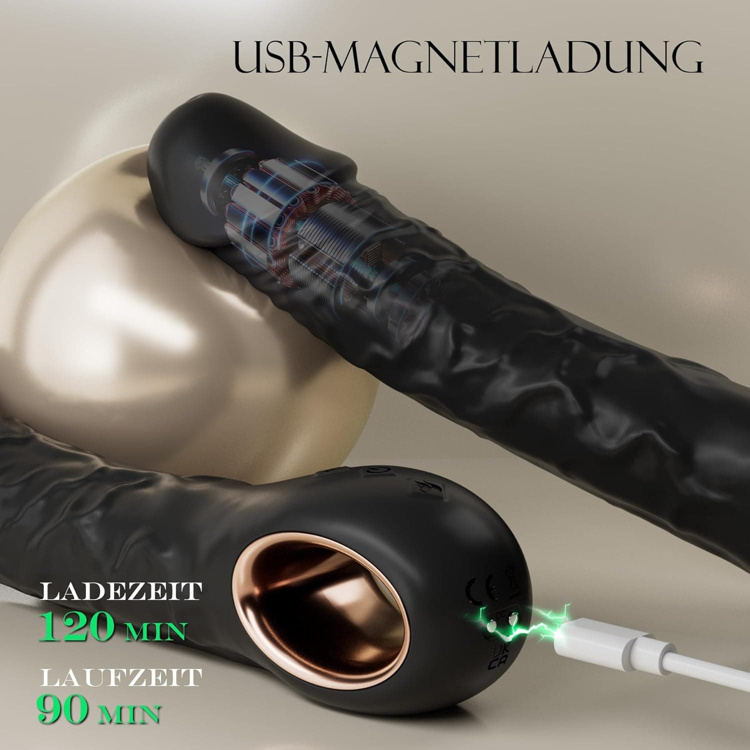 22cm Vibrator, Leise Dildo Vibratorensets für Frauen, Heizung Diloschwanz für Frauen mit 10 Vibrationsmodi, Sex Toyset für Woman Klitoris, Sexspielzeug für Solo