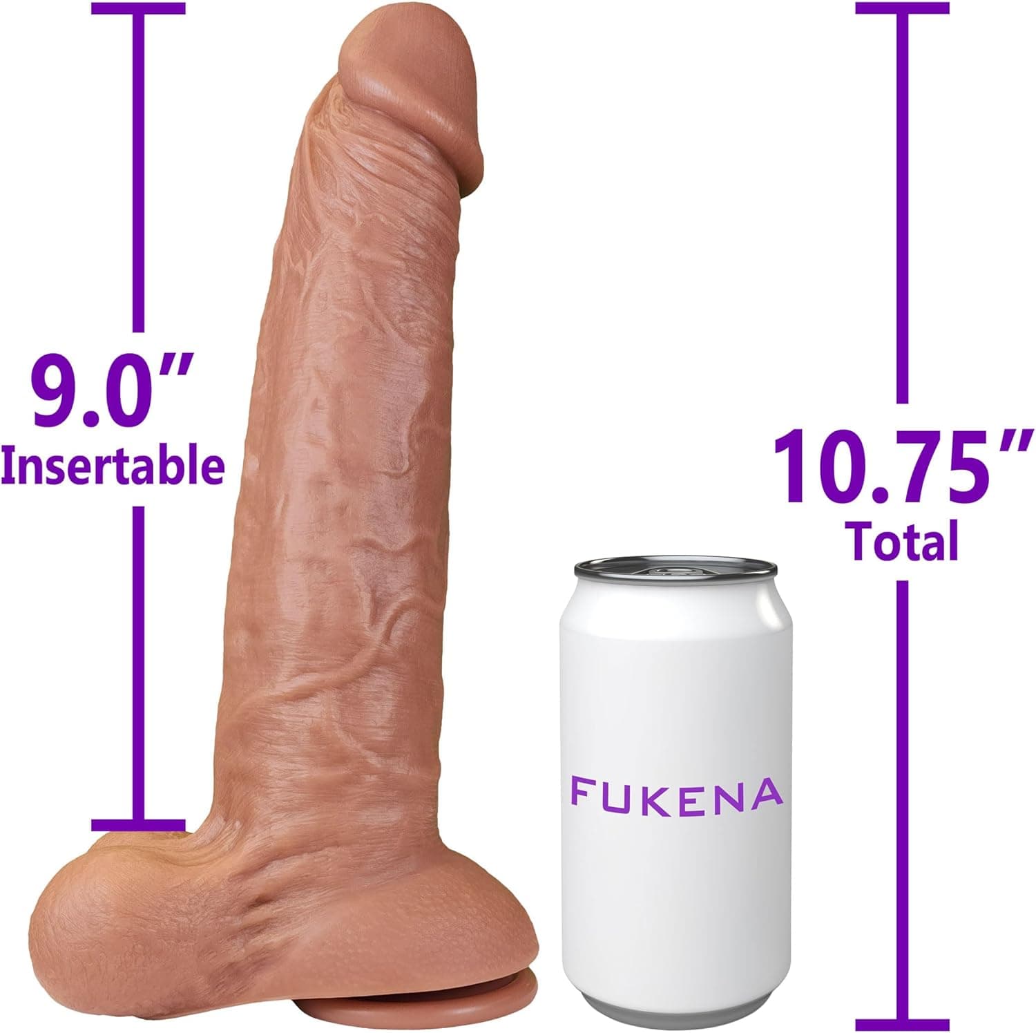 FUKENA The Titan Large Dual-Density Silicone Dildo