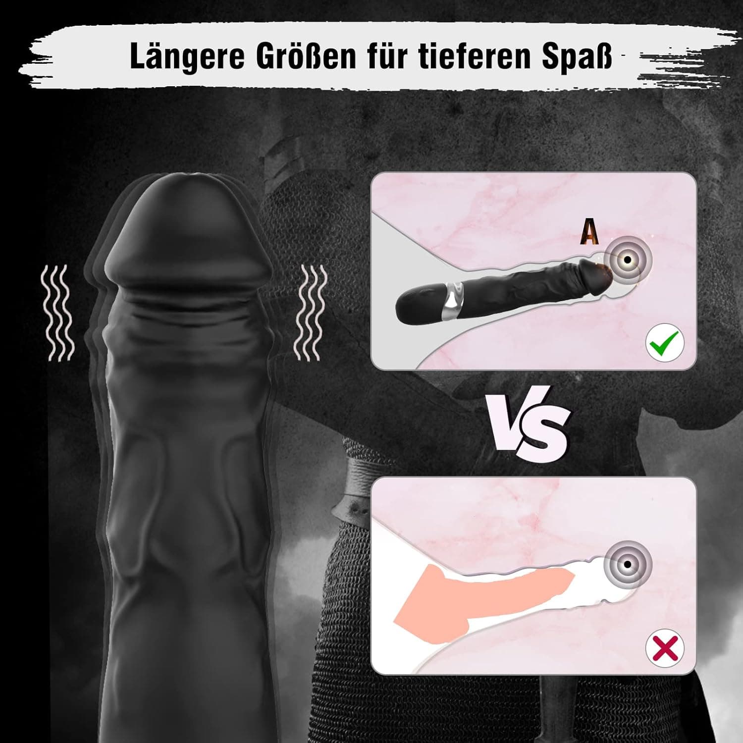 Realistische Vibratoren für sie Klitoris und G-Punkt, Silikon AV Dildo Vibrator mit 7 Vibrationsmodi, Sex Spielzeug für die Frau Massagestab Stimulation Wasserdicht, Sexspielzeug für Frauen und Paare