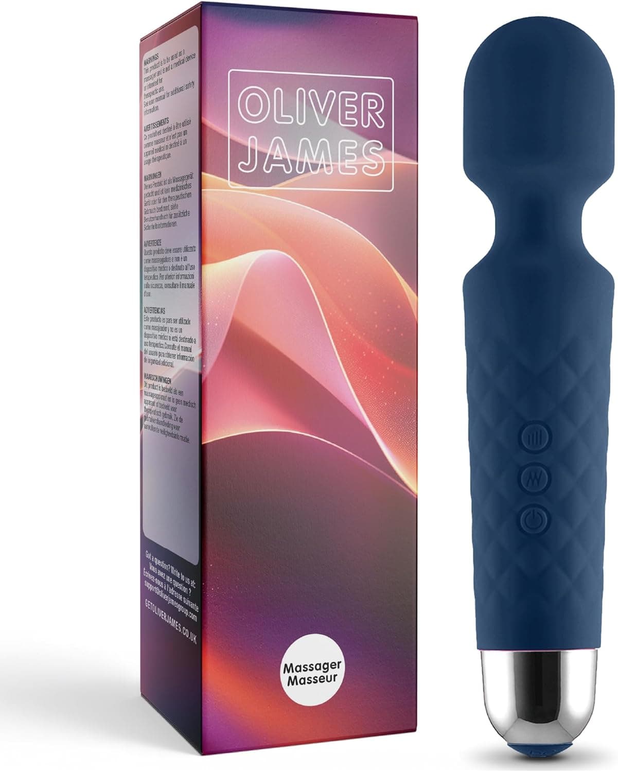 Vibrator für Frauen - Leises &amp; Leistungsstark mit 20 Vibrationsmodi &amp; 8 Geschwindigkeitsstufen, Duschfeste Vibration für Frauen, Sex Toys von Oliver James (Pastellblau)