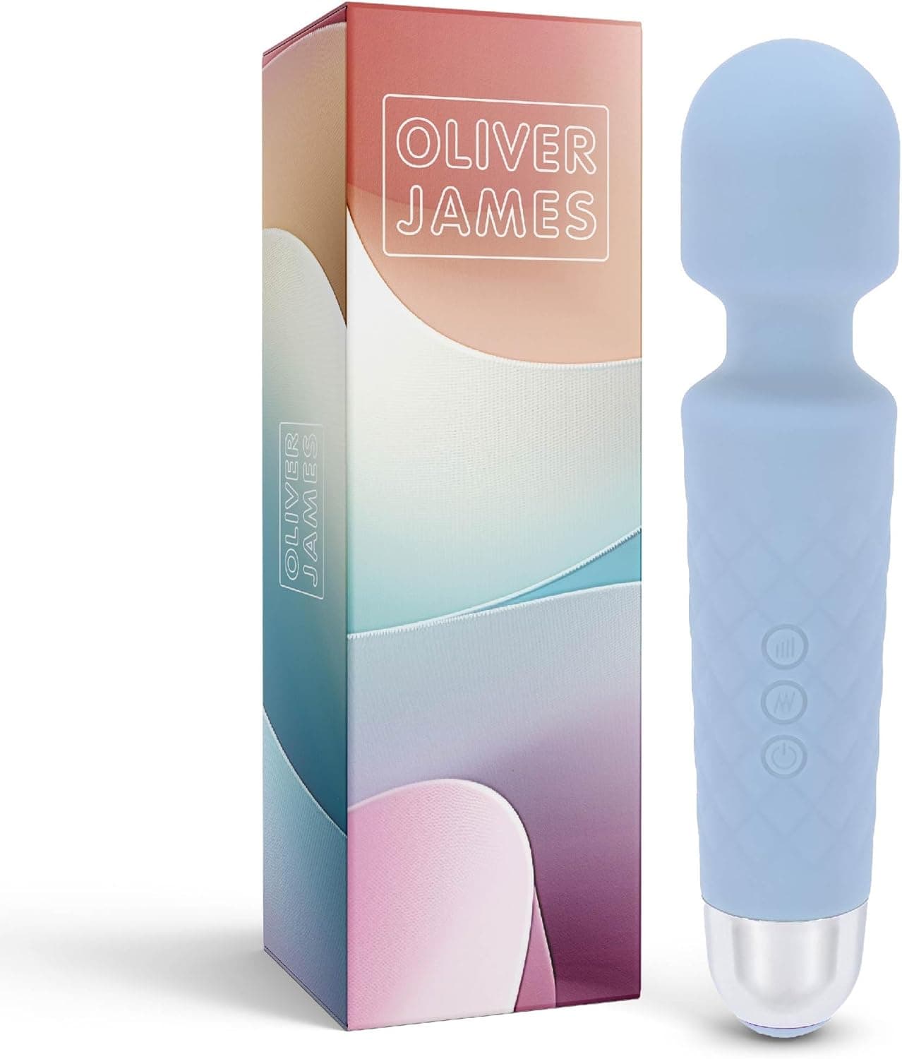 Vibrator für Frauen - Leises &amp; Leistungsstark mit 20 Vibrationsmodi &amp; 8 Geschwindigkeitsstufen, Duschfeste Vibration für Frauen, Sex Toys von Oliver James (Pastellblau)
