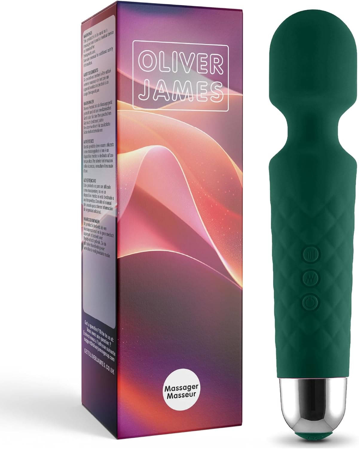 Vibrator für Frauen - Leises &amp; Leistungsstark mit 20 Vibrationsmodi &amp; 8 Geschwindigkeitsstufen, Duschfeste Vibration für Frauen, Sex Toys von Oliver James (Pastellblau)