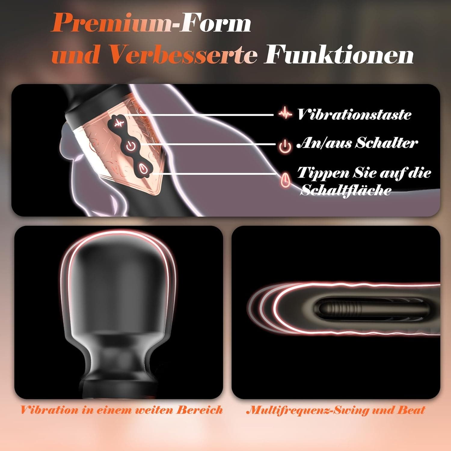 Dildo Vibrator Sex Spielzeug für die Frau, Vibration für Frauen Vibratorensets für Frauen Klitoris Sexspielzeug,Sex Toyset für Woman mit 10 * 7 Modus Erotik-Butterflies, Prostata Massagestab