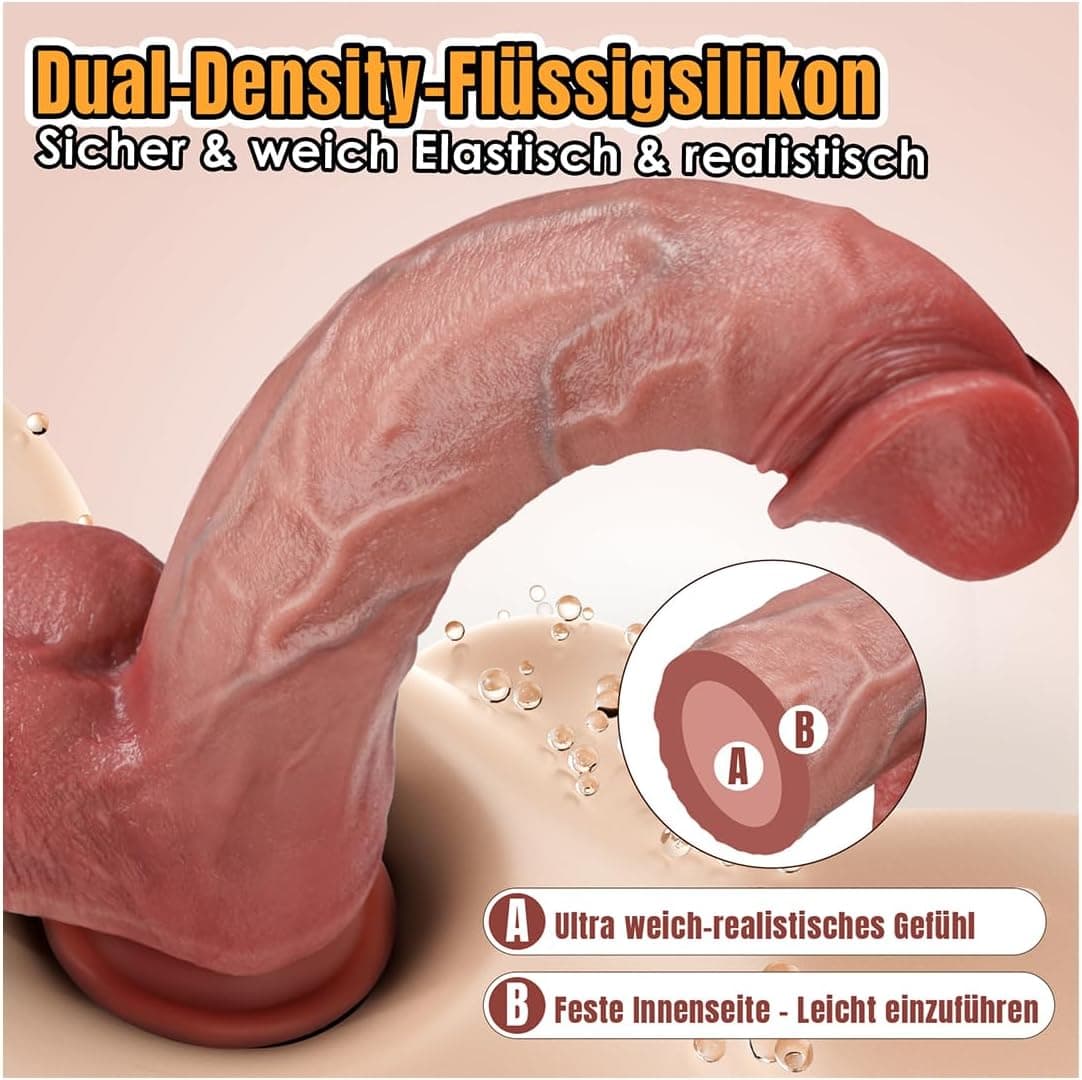 PRONFANS 28.5CM Realistischer Dildo Klassische Dildos Mit Starkem Saugnapf Sexspielzeug Analdildo Perfekt Echte Adern Und Erhabene Hoden Echte Penisnachbildung Sex Toy