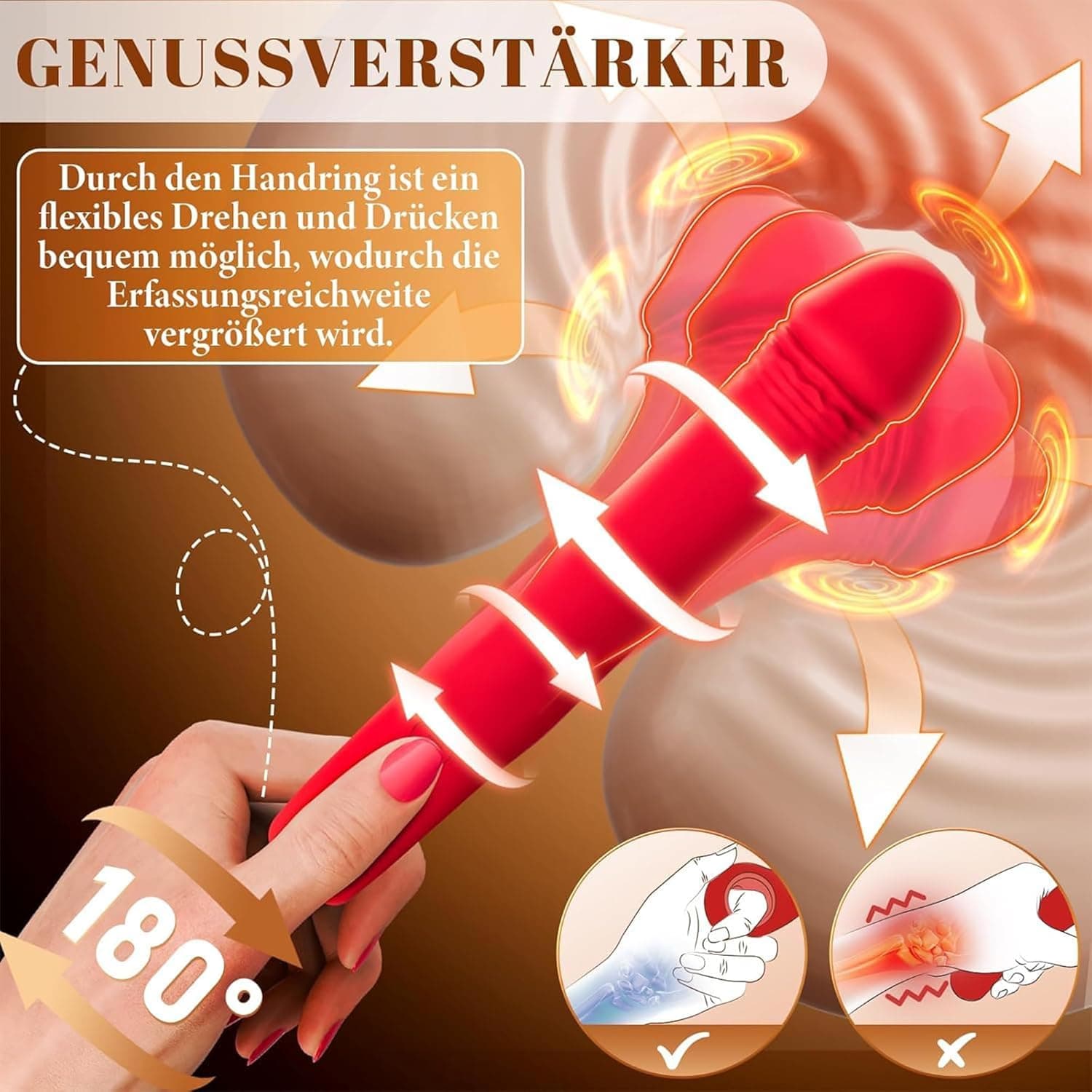 Cacuola Vibrator Dildo, Gebogene Stoßfunktion Dildos Sex Spielzeug für die Frau, Präzise Stimulation des G Punkt Vibration für Frauen, Vibratorensets für Frauen Sexspielzeug