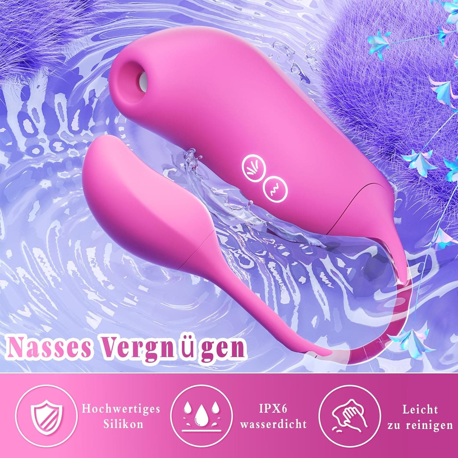 Vibrator Sex Spielzeug für die Frau Paare - Vibration für Frauen Sexspielzeug Vibratorensets Dildo G-Punkt Klitoris Stimulator für Sie mit 10 Vibrationsmodi &amp; Saugmodi, APP-Steuerung Sex Toyset Damen