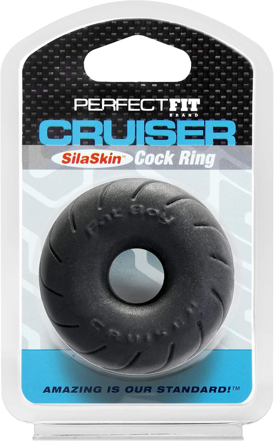PerfectFitBrand Silaskin Cruiser - Extrem Dehnbare Penisring - Schwarz