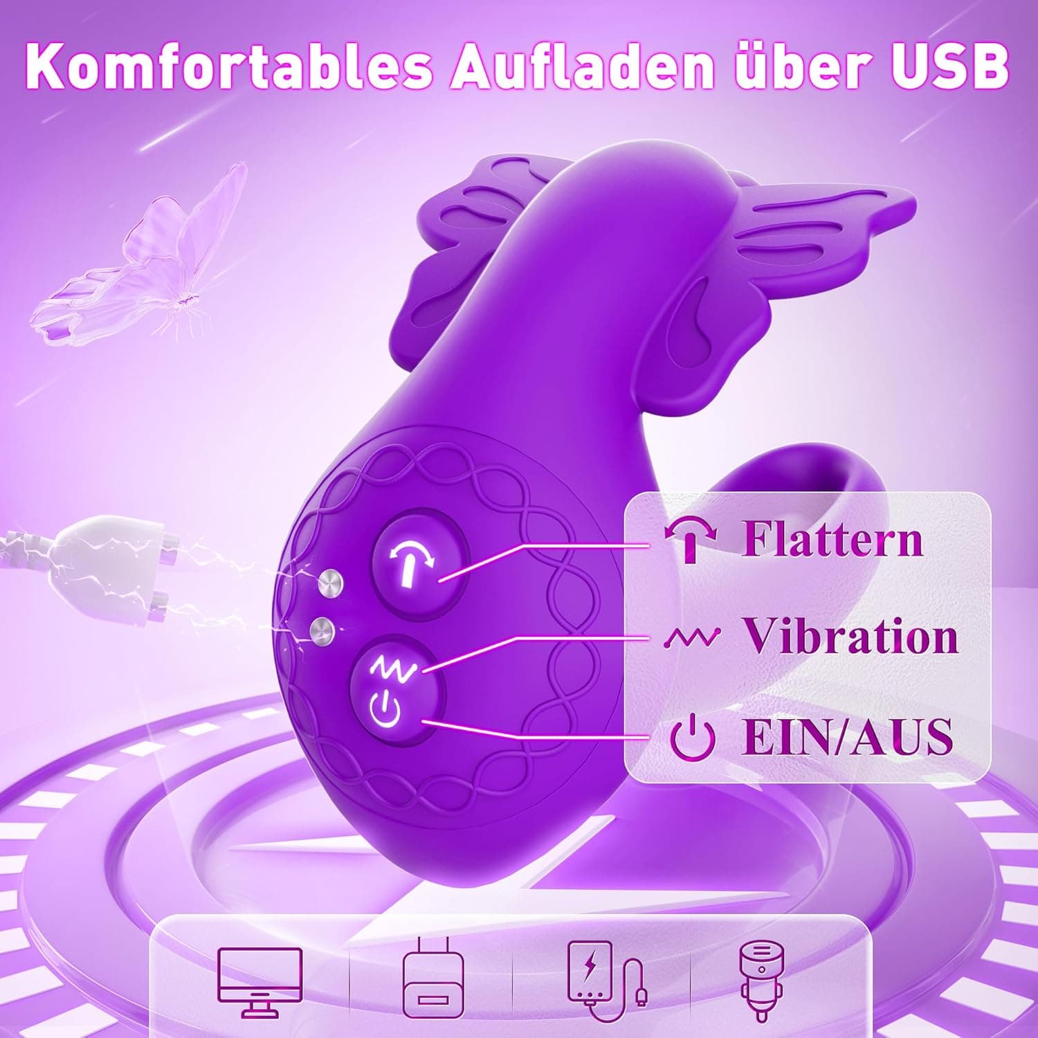 Sex Spielzeug für die Frau Vibrator, Neue Hohlkonstruktion Vibration für Frauen mit 9 Schlagmodi 9 Vibrationsmodi, Fernbedienung Vibratoren für Klitoris Stimulator Dildo Sex Spielzeug für die Paare