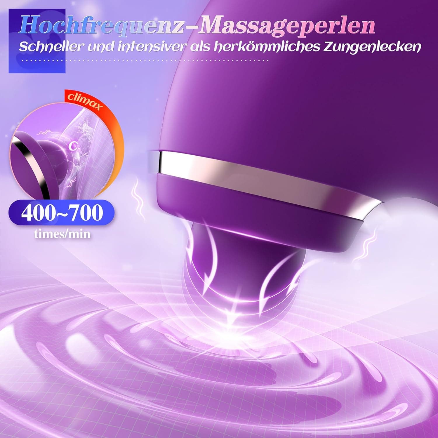 Vibrator für Klitoris und G-punkt - Vibration für Frauen Flattern &amp; Pulsieren Stimulator Sex Spielzeug für die Frau, 3IN1 Silikon Erotik Butterfly Dildo Vibratorensets für Frauen Paare 5x5x10 modi,APP