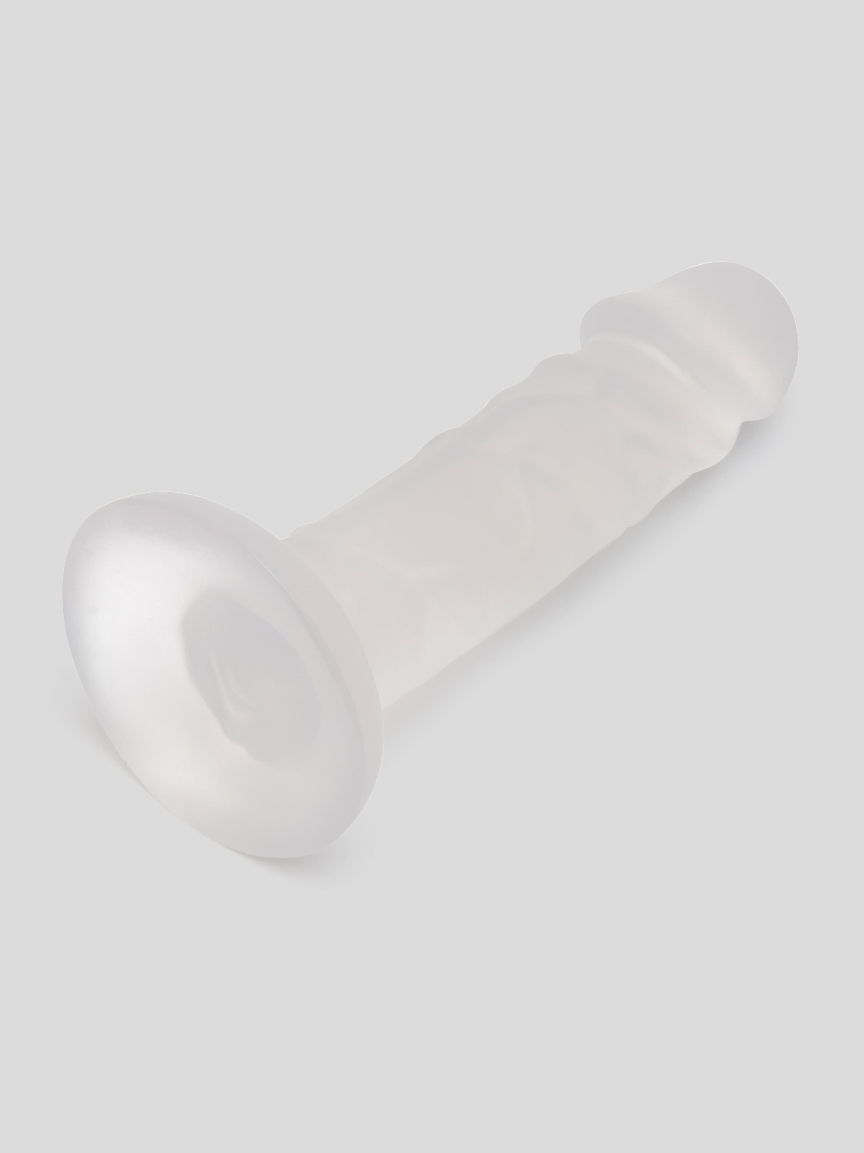 BASICS Clear Suction Cup Dildo 6 Inch