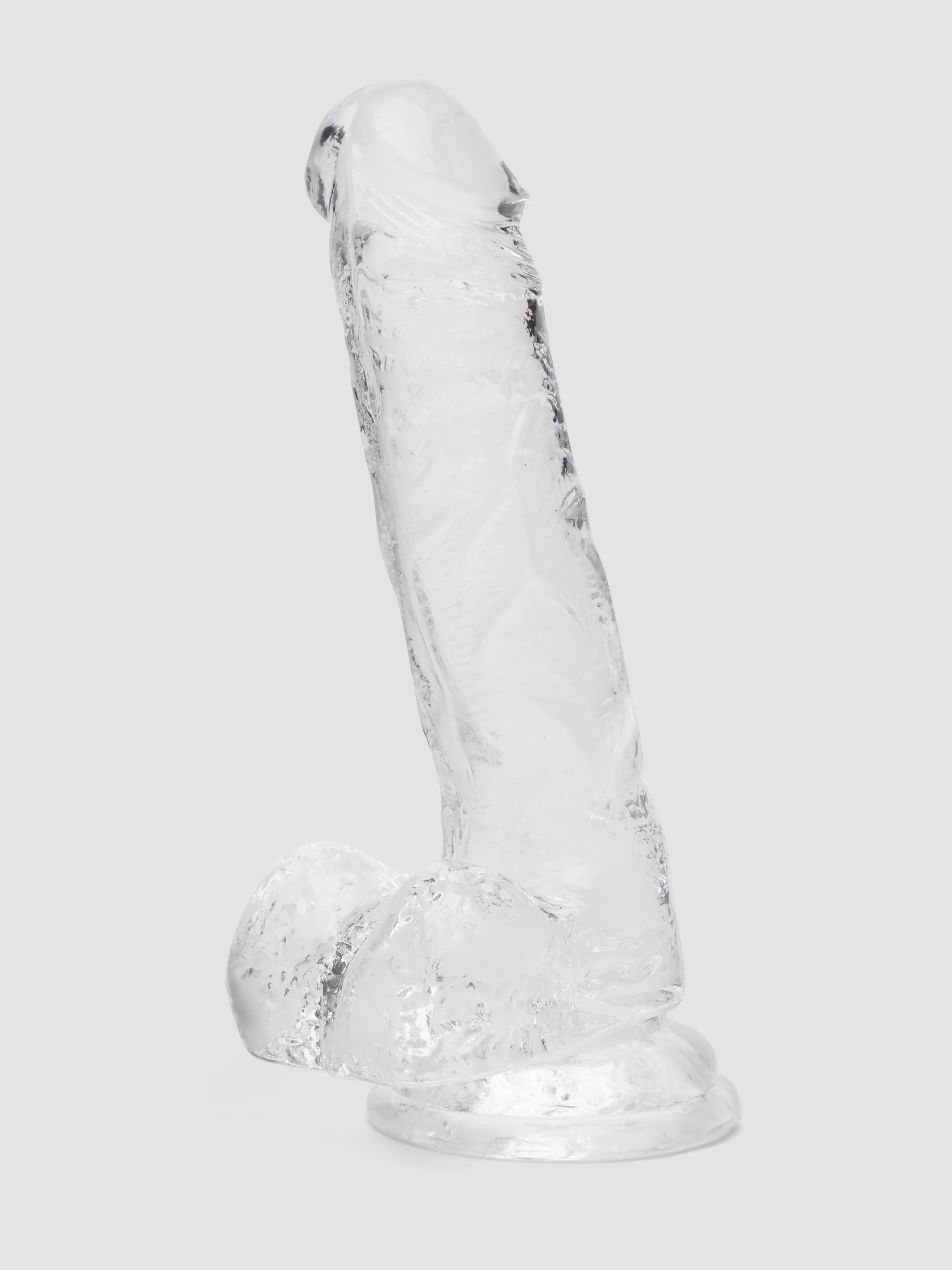 Lovehoney Enjoy Clear Dildo with Balls 7 Inch