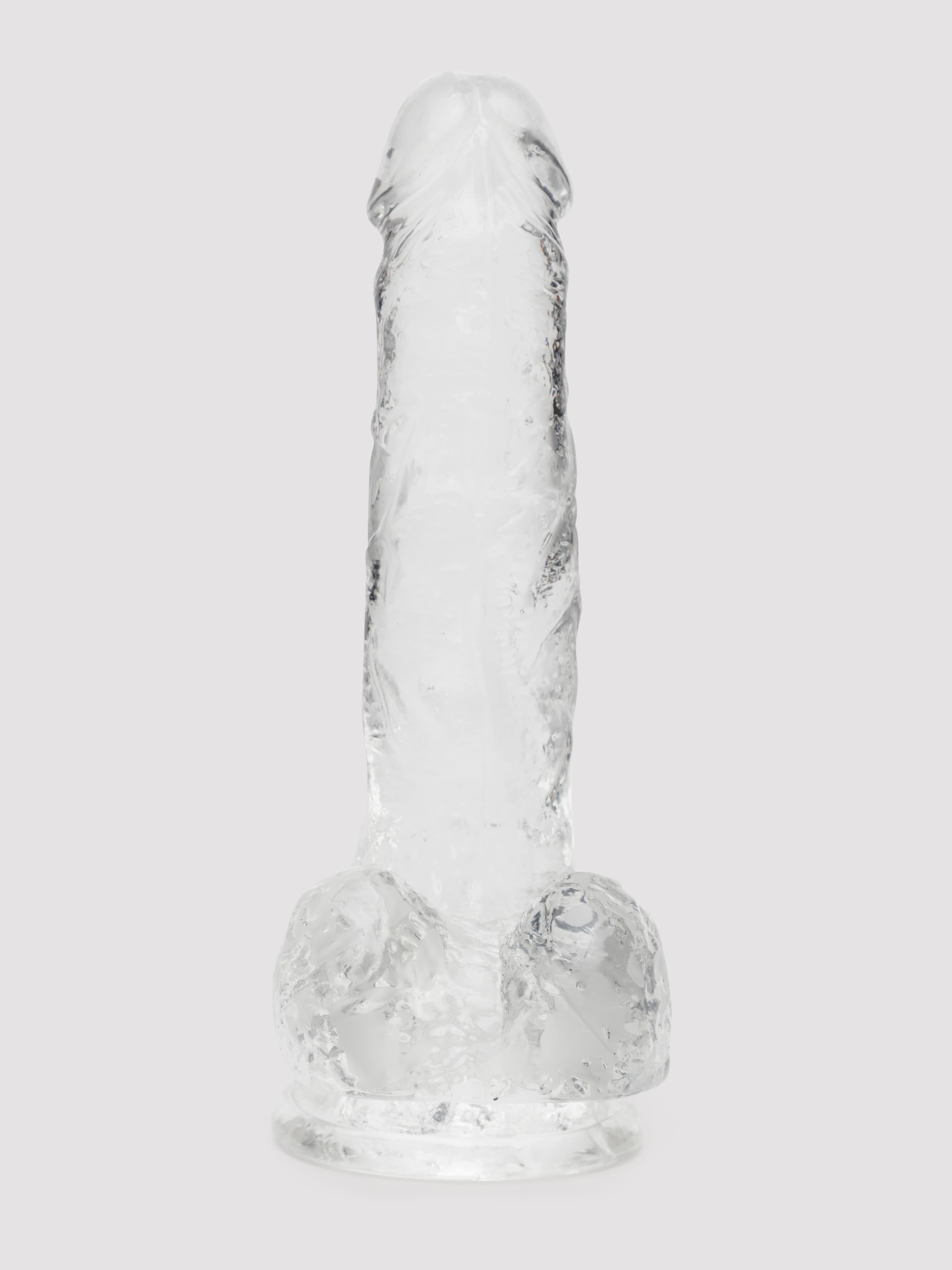 Lovehoney Enjoy Clear Dildo with Balls 7 Inch