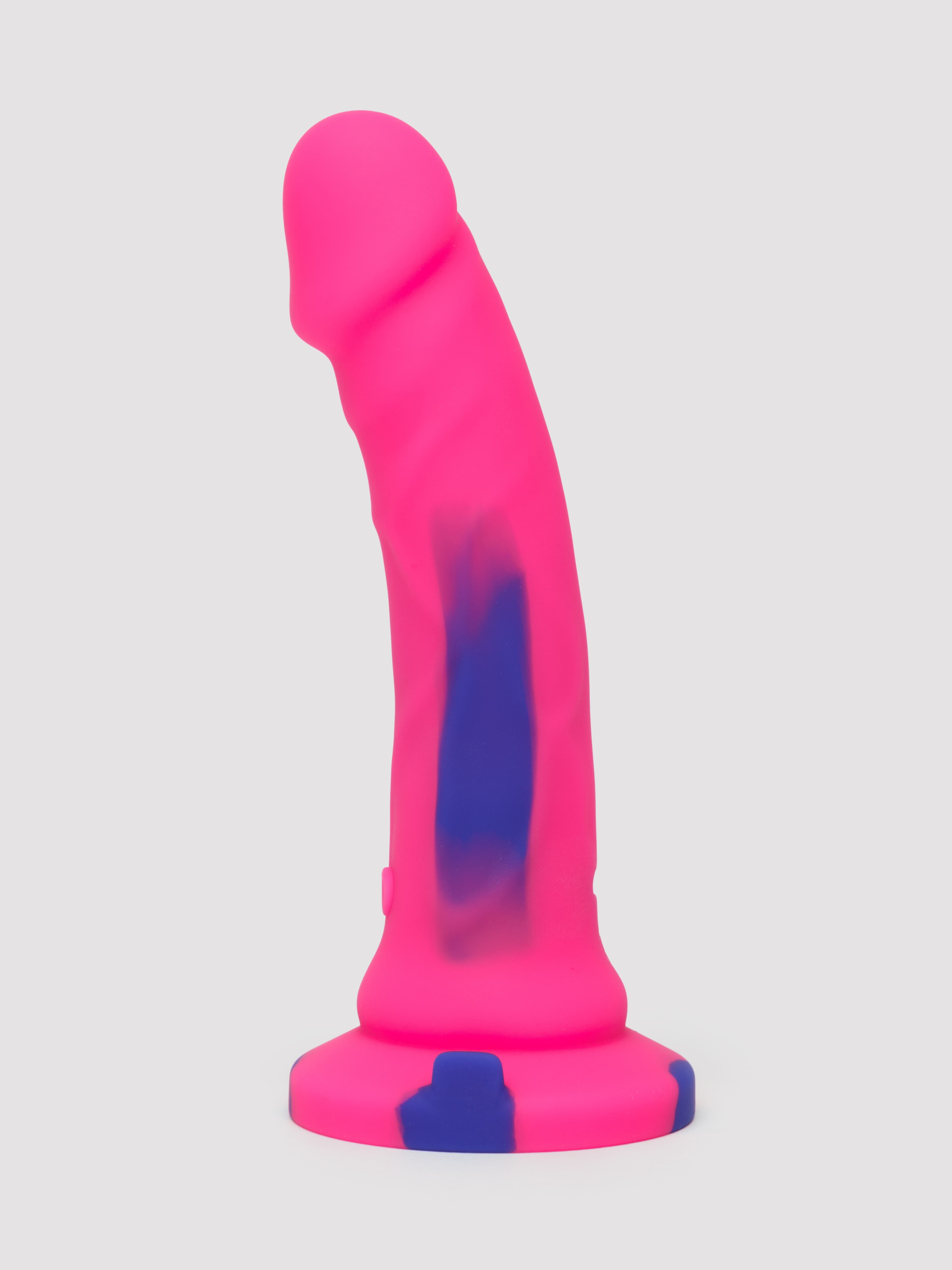 Lifelike Lover Luxe Realistic Multicoloured Silicone Vibrating Dildo 7 Inch
