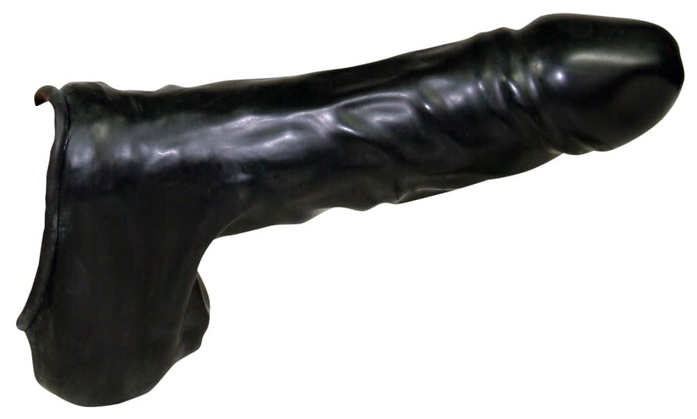 Penis-/Hodenhülle „Black Sleeve“ aus Latex