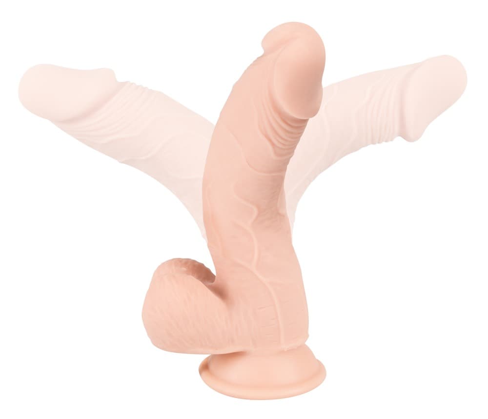 Naturdildo "Medium Bendable Dildo", in Position biegbar, 24 cm