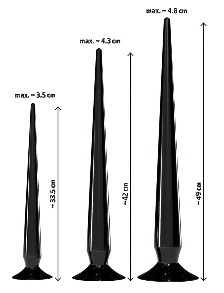 3-teiliges Analplug-Set „Super Long Flexible Butt Plug Set“, verschiedene Extra-