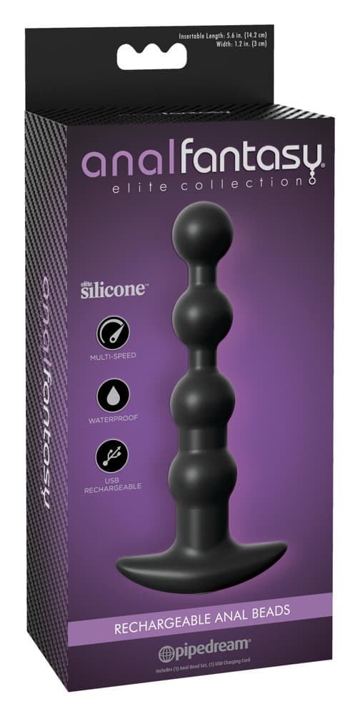 Analvibrator „Rechargeable Anal Beads“, biegsam