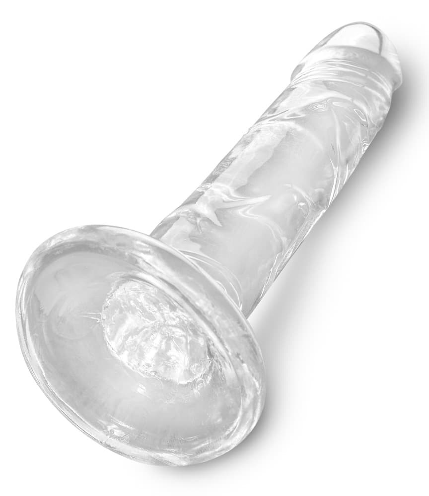 Naturdildo „6“-Cock Clear“ mit Saugfuß