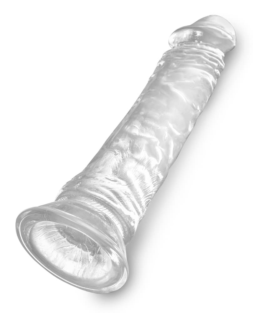 Naturdildo „8“-Cock Clear“ mit Saugfuß