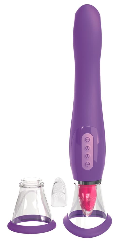 Vibrator „her ultimate pleasure“ mit Hotspot-Sauger & Zungenstimulator