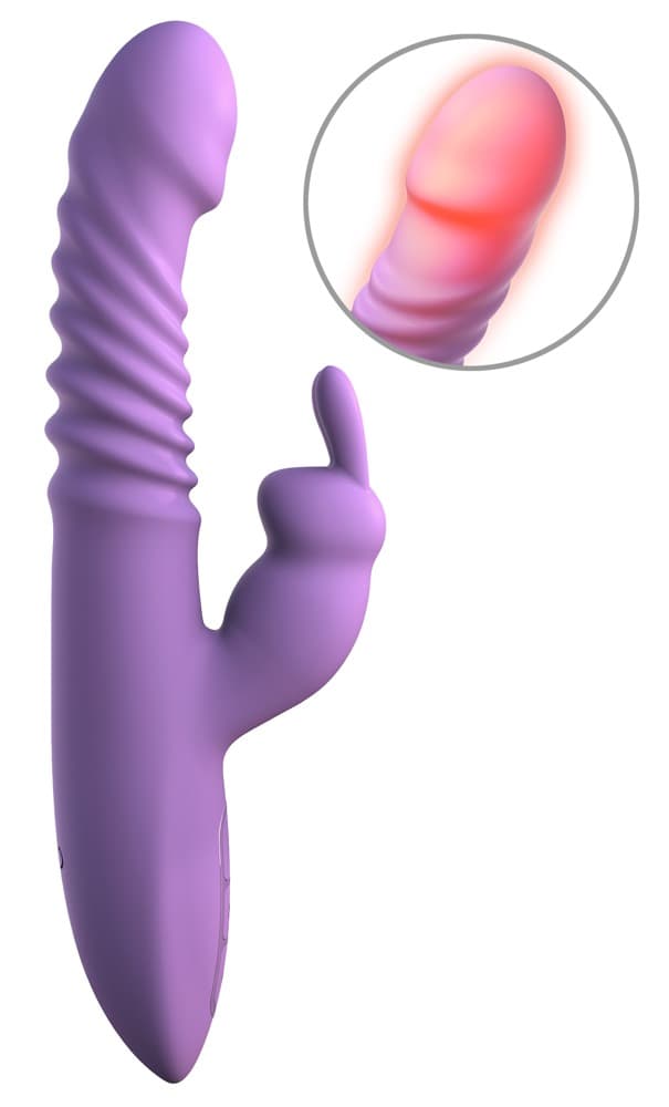 Stoßvibrator “her thrusting silicone rabbit”, mit Heizfunktion