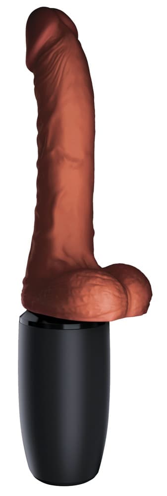 Stoßvibrator „7,5“ Thrusting Cock with Balls“ mit Wärmefunktion, 7 Vibrationsmod
