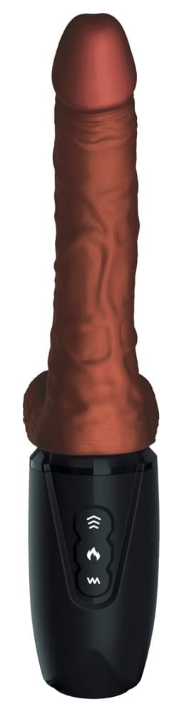 Stoßvibrator „7,5“ Thrusting Cock with Balls“ mit Wärmefunktion, 7 Vibrationsmod