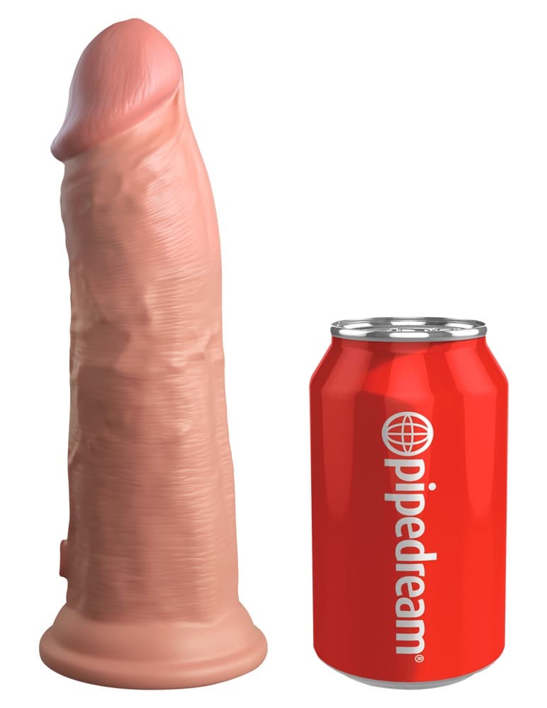 Naturvibrator „8“ Vibrating + Dual Density Silicone Cock“ mit extra starkem Saug