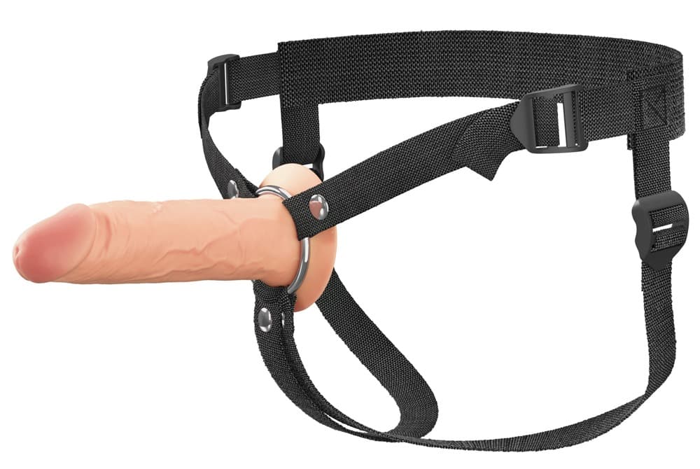Penishülle „Hollow Silicone Strap-on“ mit Umschnallgurt