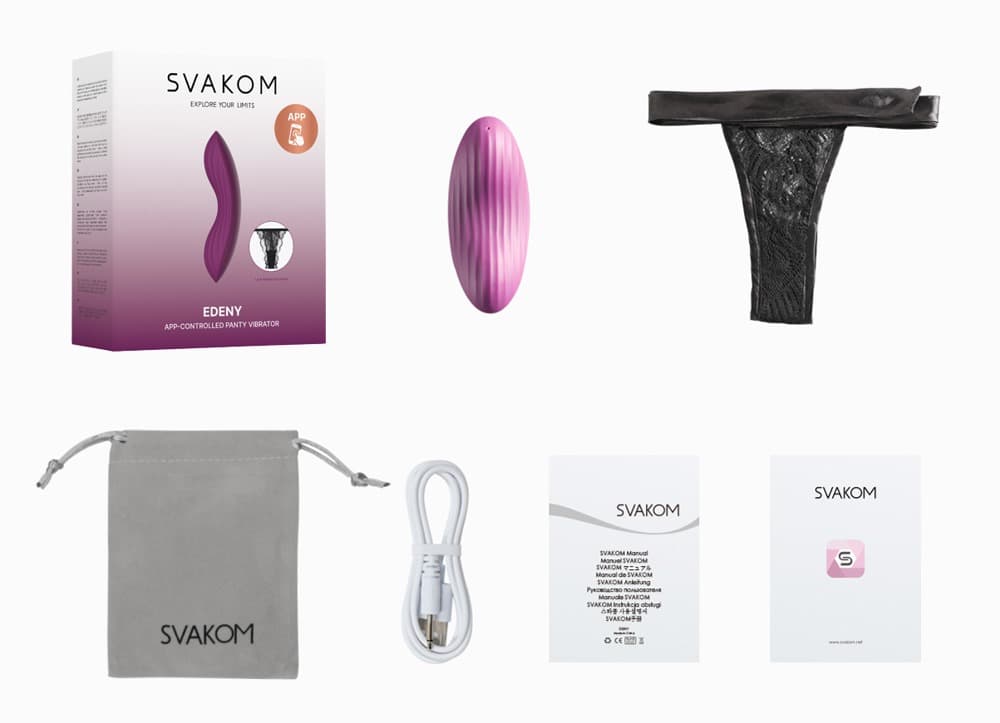 Auflegevibrator „Edeny“, 11 Vibrationsmodi per App