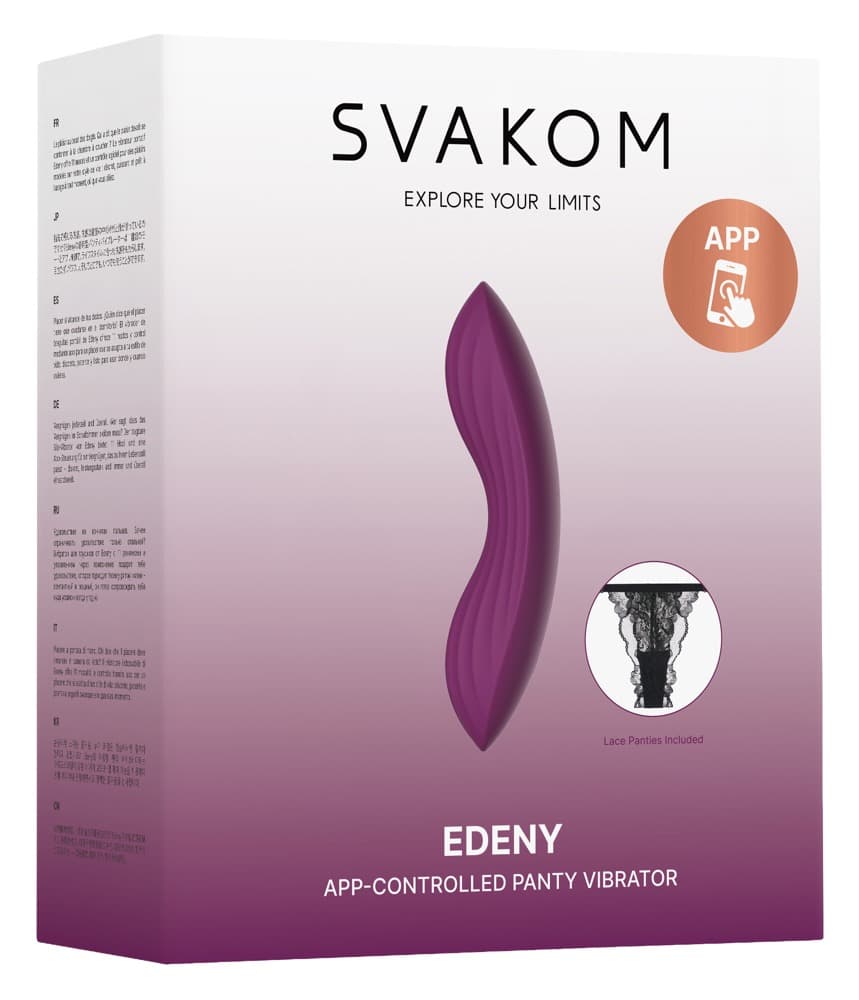 Auflegevibrator „Edeny“, 11 Vibrationsmodi per App