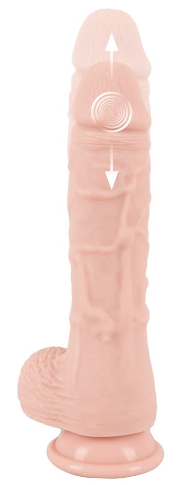 Stoßvibrator „RC Medical Silicone Vibrator“ mit Saugfuß und rotierender Eichel