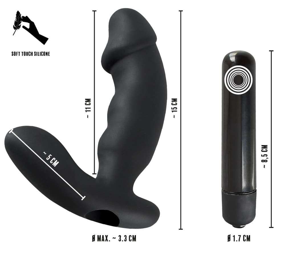 Prostatavibrator „Cock-shaped Vibe“, 15 cm