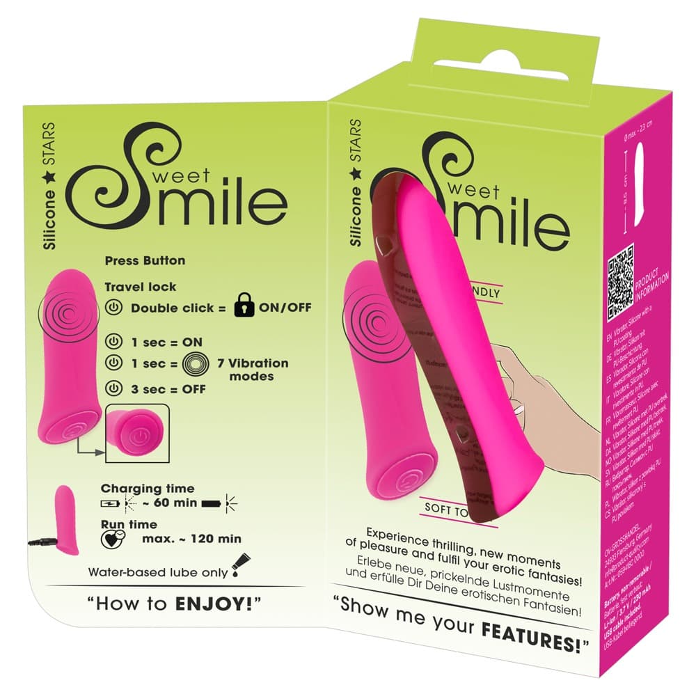 Minivibrator „Rechargeable Power Bullet” mit 7 Vibrationsmodi