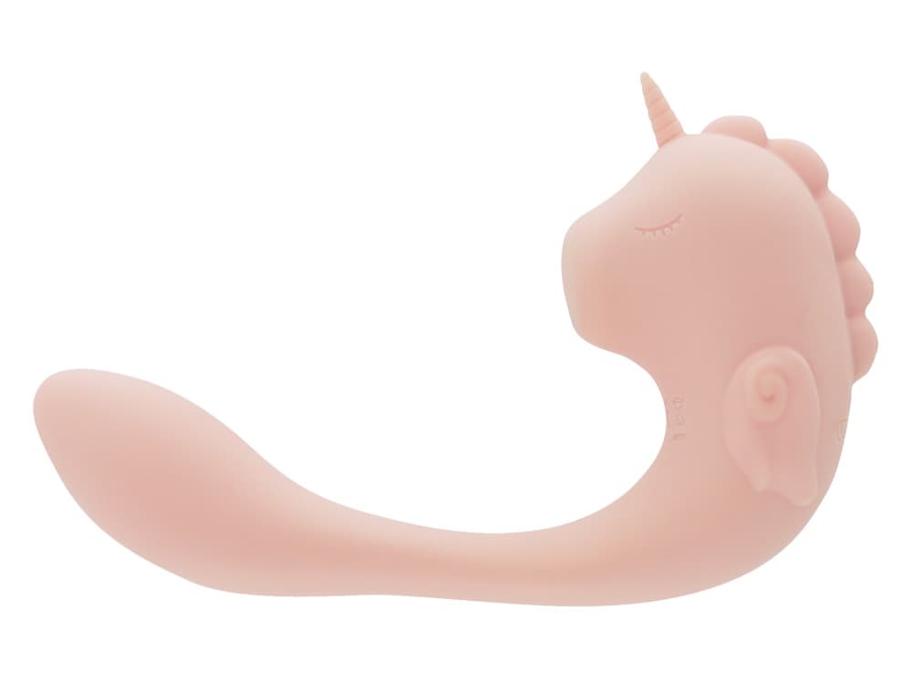 Vibrator „C-Horse Coral Throb“ mit Klitoris-Stimulator