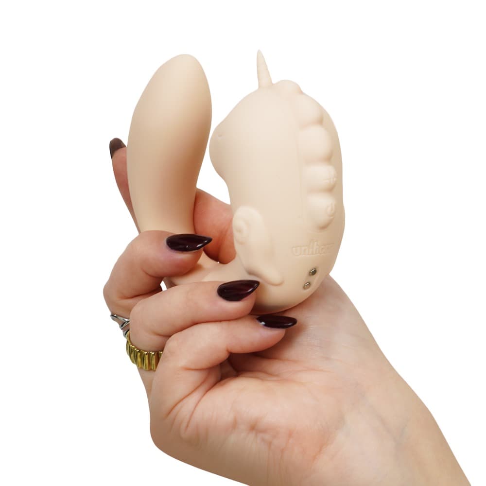 Vibrator „C-Horse Coral Throb“ mit Klitoris-Stimulator